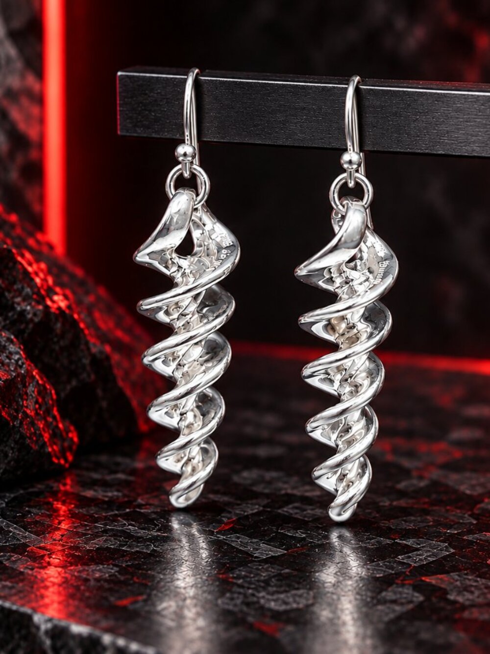Robert Lee Morris .925 Spiral Earrings